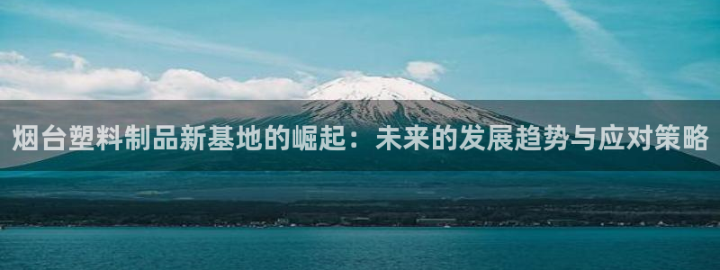 太阳集团3143：烟台塑料制品新基地的崛起：未来的发展趋势与