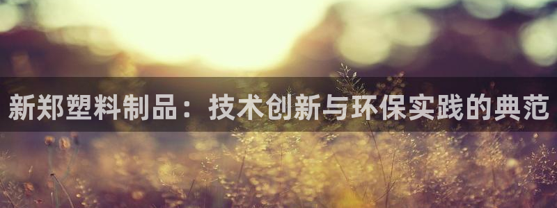 太阳1城集团网址：新郑塑料制品：技术创新与环保实践的典范