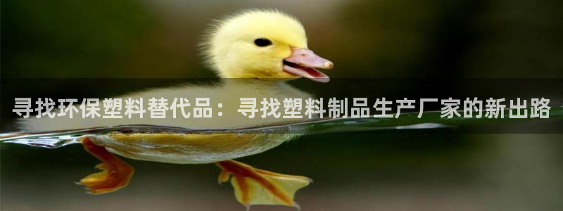 太阳集团网站多少：寻找环保塑料替代品：寻找塑料制品生产厂家的