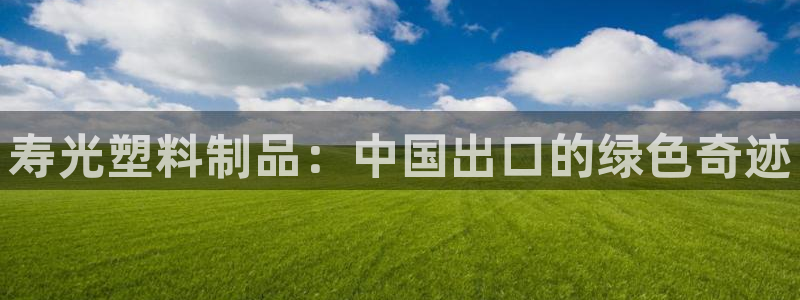 澳门太阳集团与古天乐：寿光塑料制品：中国出口的绿色奇迹