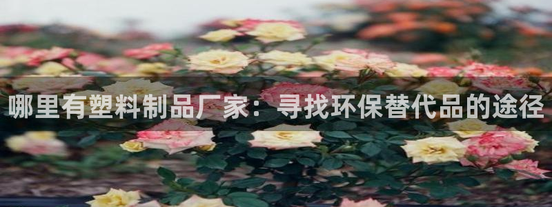 太阳集团唯一老品牌：哪里有塑料制品厂家：寻找环保替代品的途径
