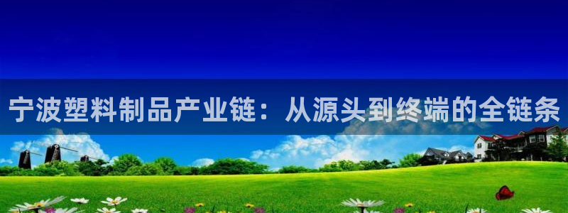 太阳集团城网站2017：宁波塑料制品产业链：从源头到终端的全
